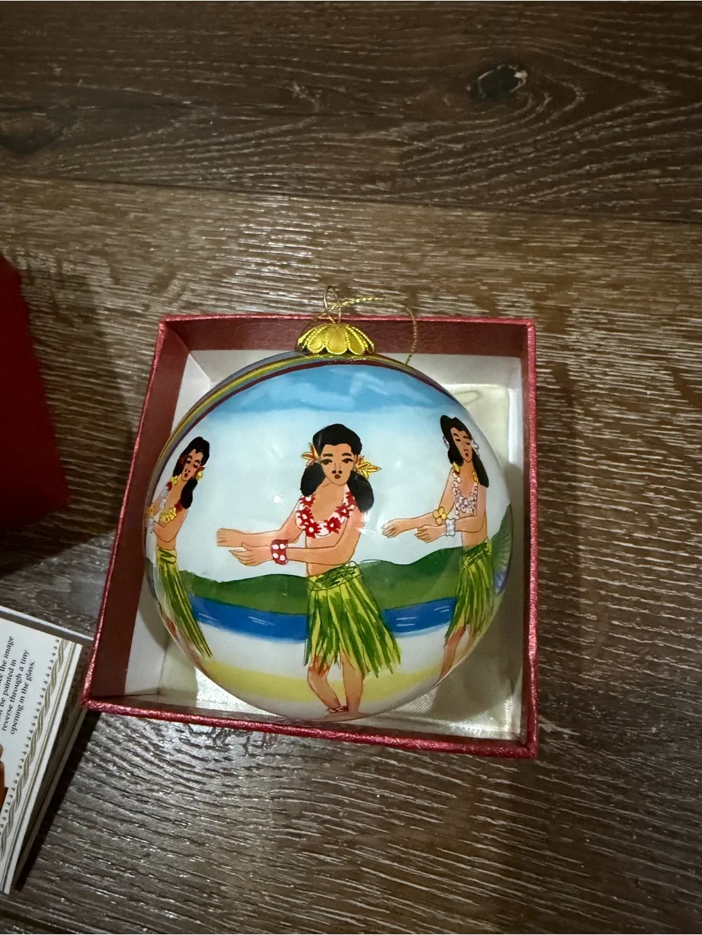 Pier 1 aloha Maui Christmas Ornament in Box